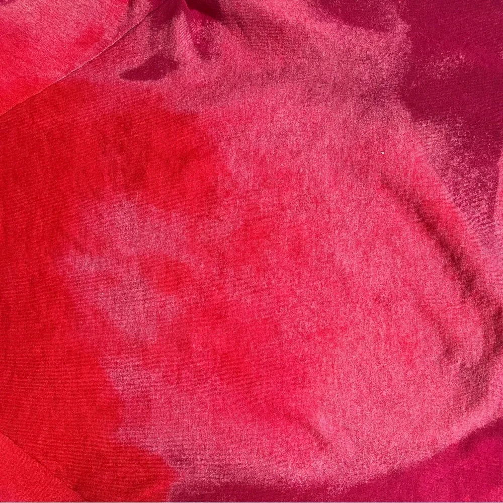 University of Oklahoma Red Sweater with distressed tie dye look